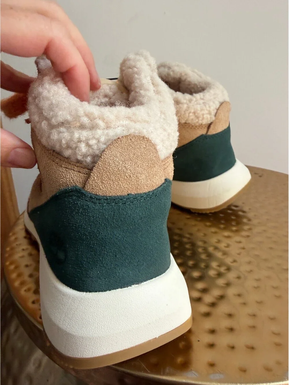 Timberland Women's ReBOTL Suede Hiking Boots Size 7 Retro Swift Sherpa